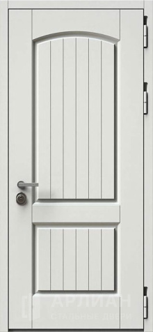 Фото «Стильная белая дверь усиленной конструкции с зеркалом внутри №6»