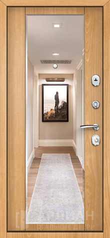 Фото №2 «Взломостойкая дверь с утеплителем минеральная плита и зеркалом внутри №20»