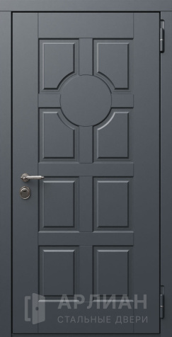 Фото «Серая входная элитная дверь с глубоким матовым покрытием "Софт" №4»